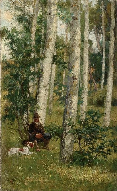 Il riposo del cacciatore. Paesaggio